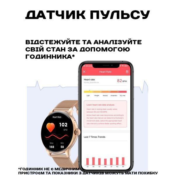 Smart Holiday Gold Steel, 2 ремінці 3254 фото