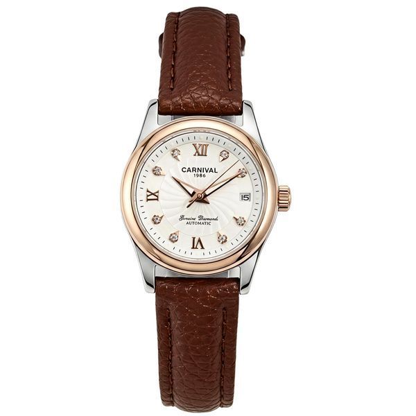 Carnival White Leather Classic, 2 ремінці 2439 фото