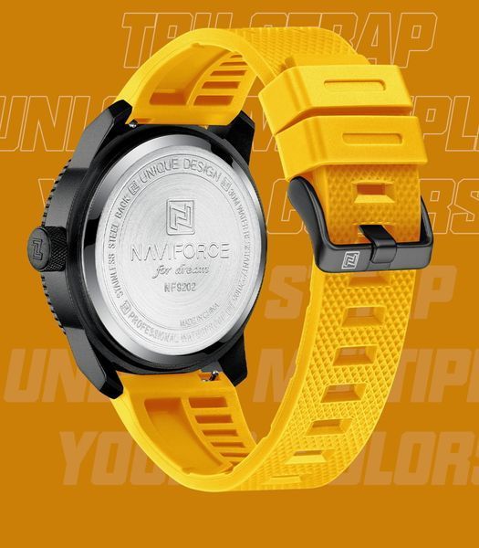 Naviforce Kvantum Black Steel, 2 ремінці 3794 фото
