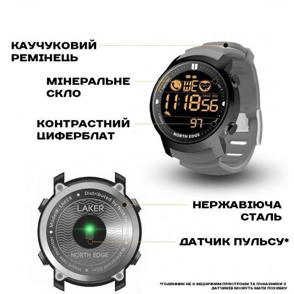 North Edge Laker Iron Edition, 2 ремінці 3808 фото