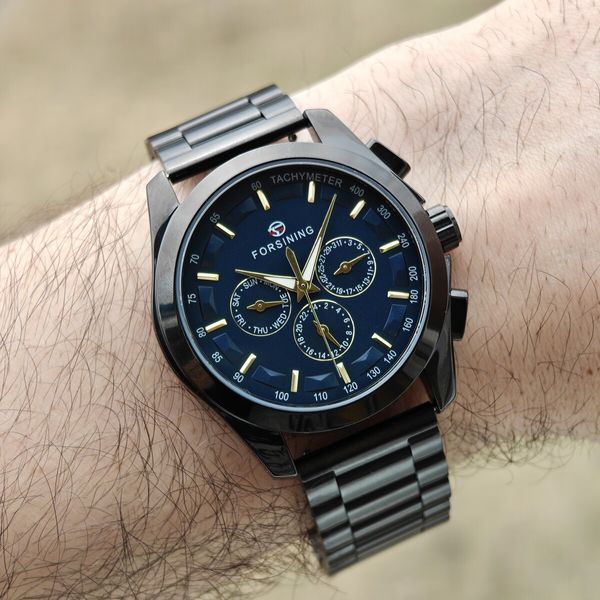 Forsining Walker Limited Blue & Black, 2 ремінці 3822 фото